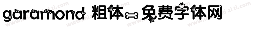 garamond 粗体字体转换